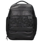 Piquadro Black Leather Backpack
