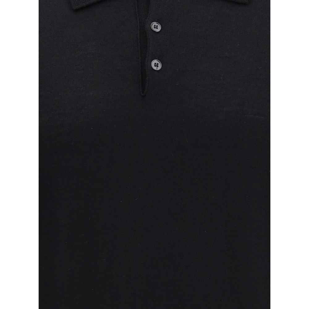 Cruna Knitted Long Sleeved Polo Shirt