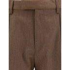 ZEGNA Brown Wool Dress Pants