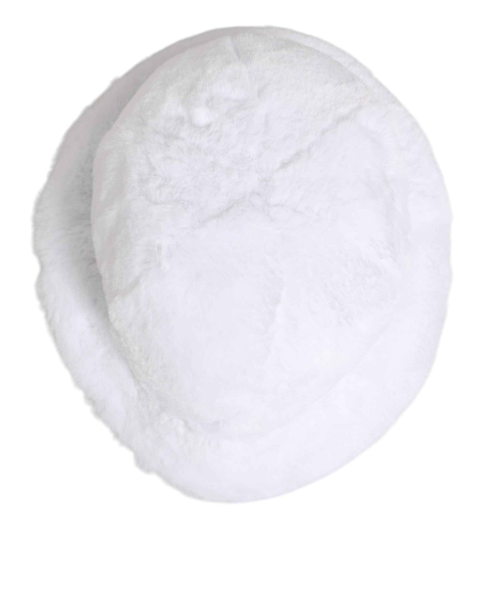 Dolce & Gabbana White Modacrylic Fur Bucket Men Capello Hat