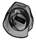 Dolce & Gabbana Black Silk Mesh Bucket Men Fisherman Cap Hat
