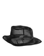 Dolce & Gabbana Black Silk Mesh Bucket Men Fisherman Cap Hat
