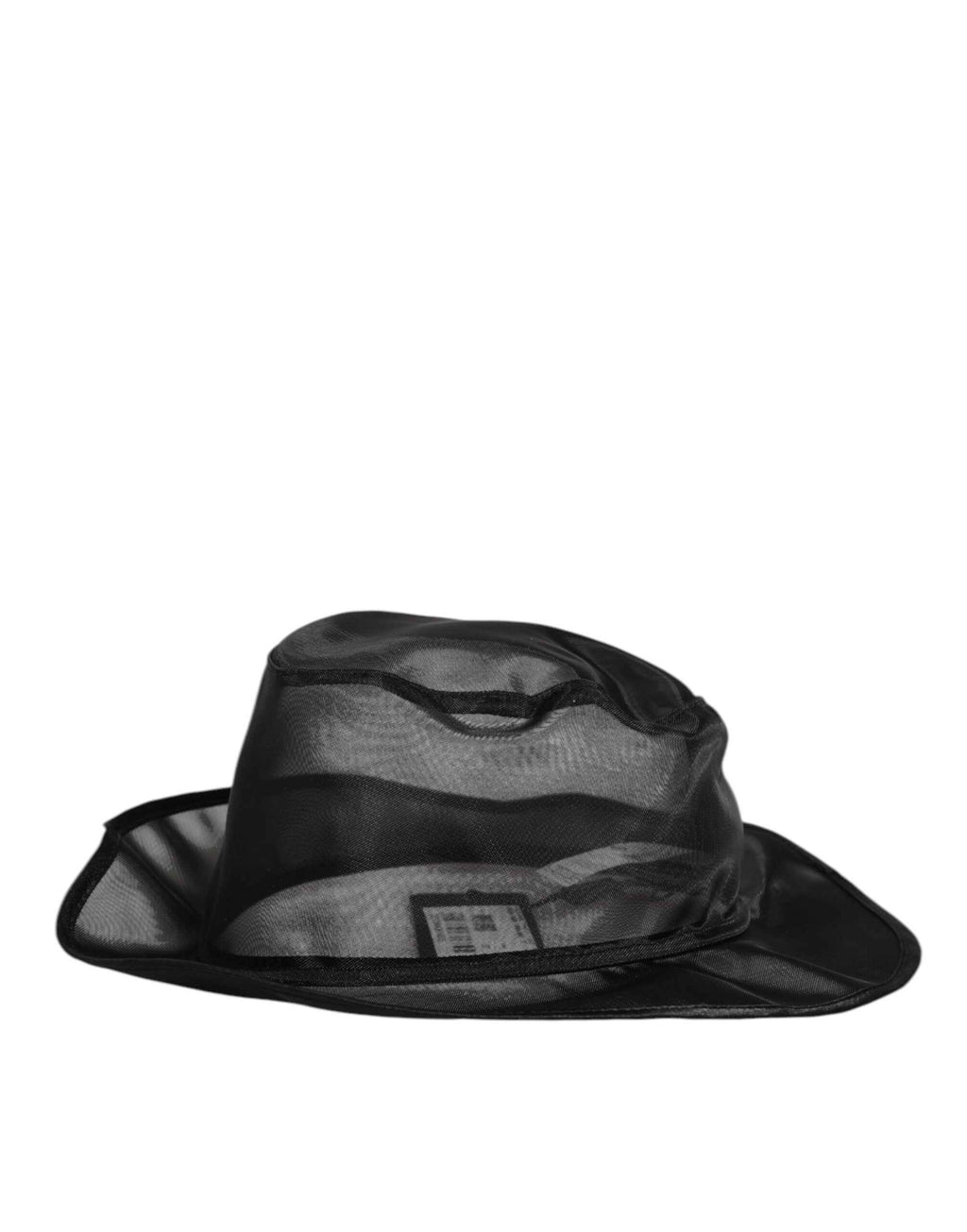 Dolce & Gabbana Black Silk Mesh Bucket Men Fisherman Cap Hat