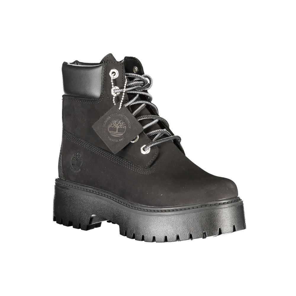 Timberland Black Leather Women Boot
