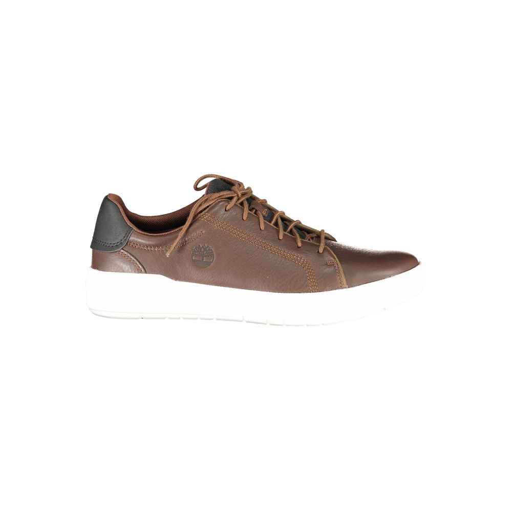 Timberland Brown Leather Men Sneaker