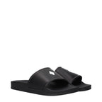 Marcelo Burlon Black Cotton Slippers