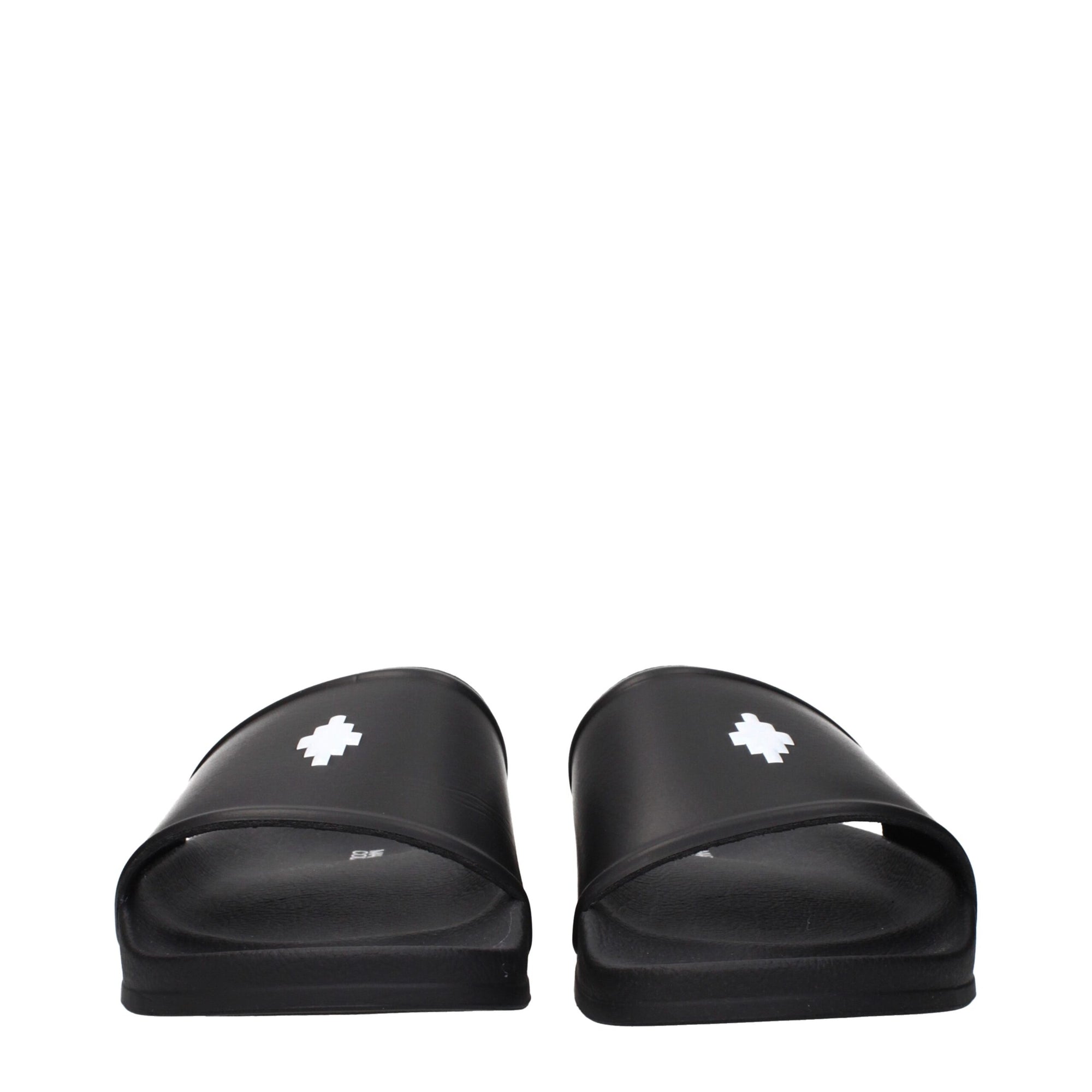 Marcelo Burlon Black Cotton Slippers