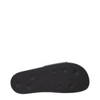 Palm Angels Black Cotton Slippers