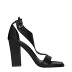 Max Mara Black Leather Stiletto Heel Sandals
