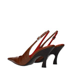 Stella McCartney Brown Leather High Heel Pumps