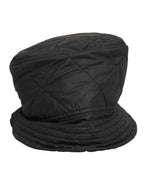 Dolce & Gabbana Black Nylon Quilted Bucket Men Capello Hat