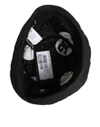 Dolce & Gabbana Black Nylon Quilted Bucket Men Capello Hat