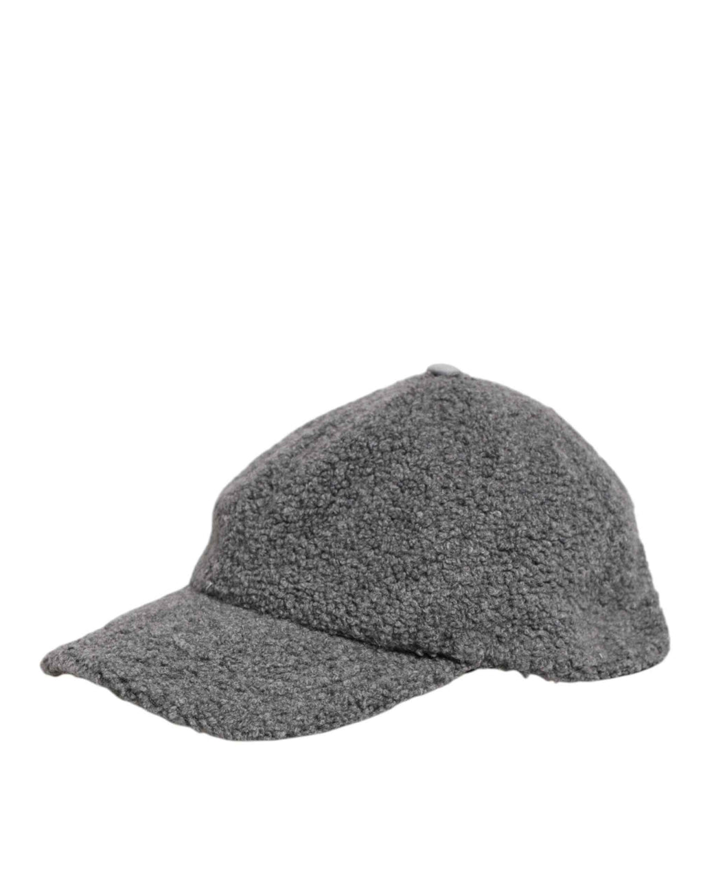 Dolce & Gabbana Gray Wool Fleece Rapper Men Baseball Capello Hat