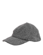 Dolce & Gabbana Gray Wool Fleece Rapper Men Baseball Capello Hat