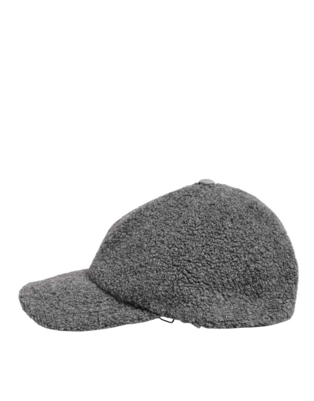 Dolce & Gabbana Gray Wool Fleece Rapper Men Baseball Capello Hat