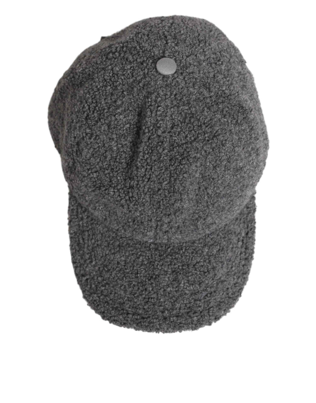 Dolce & Gabbana Gray Wool Fleece Rapper Men Baseball Capello Hat