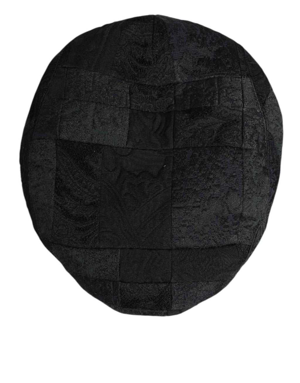 Dolce & Gabbana Black Polyester Newsboy Men Cloth Capello Hat