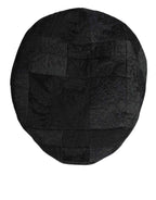 Dolce & Gabbana Black Polyester Newsboy Men Cloth Capello Hat