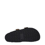 Isabel Marant Black Leather Slippers