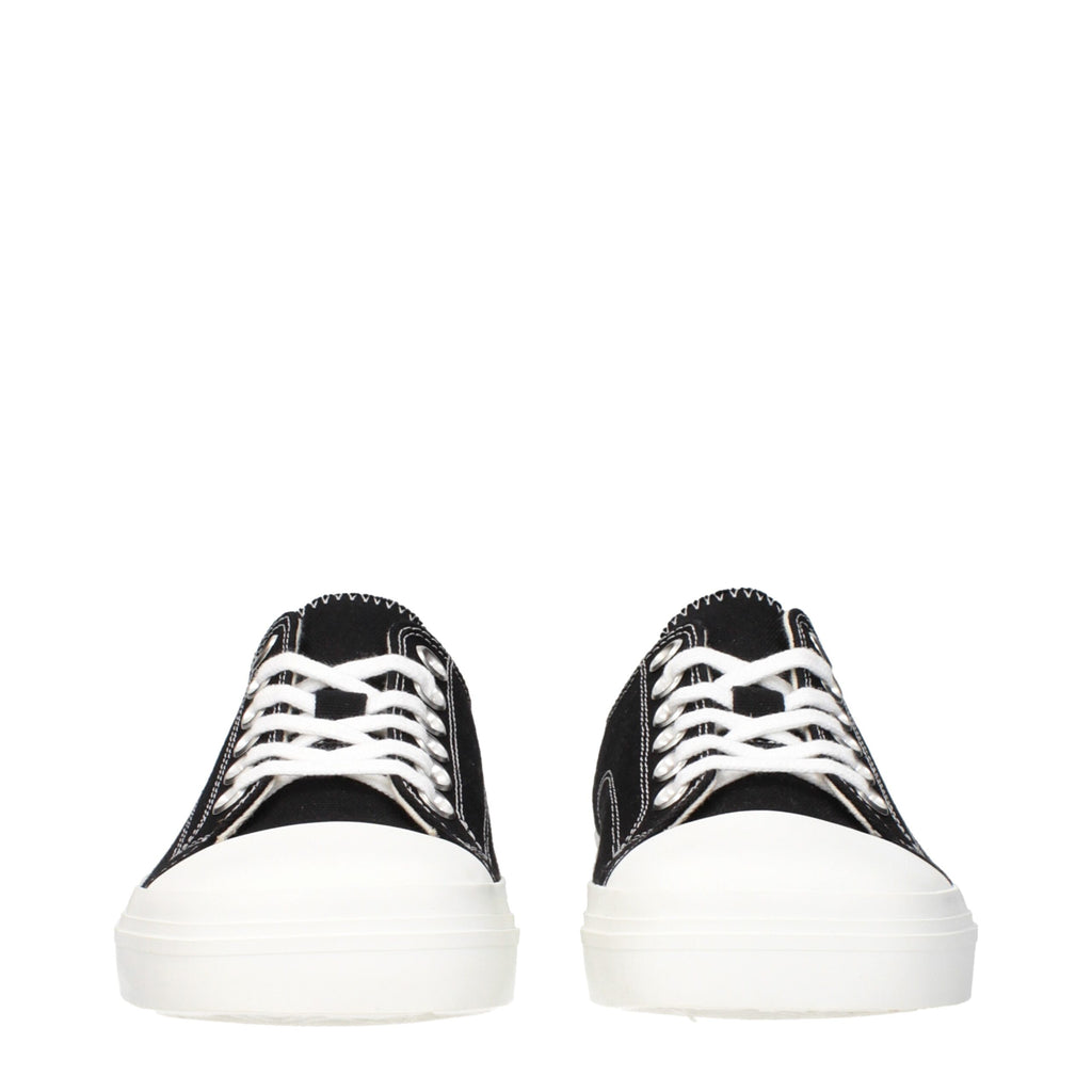 Moschino Black Fabric Low Top Sneakers
