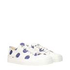 Moschino White Fabric Low Top Sneakers