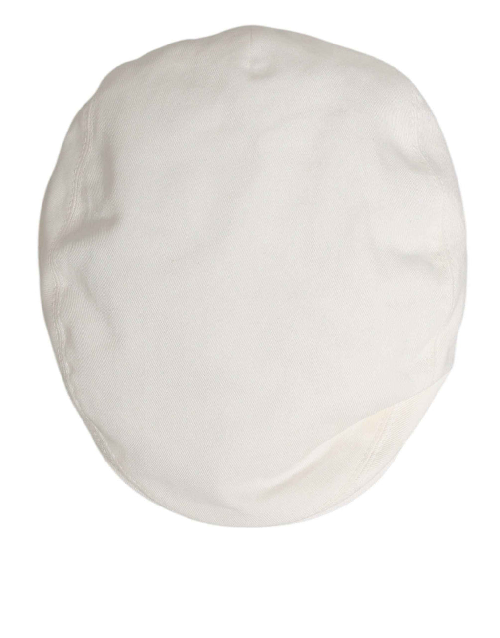 Dolce & Gabbana White Cotton Newsboy Cloth Capello Men Cap Hat