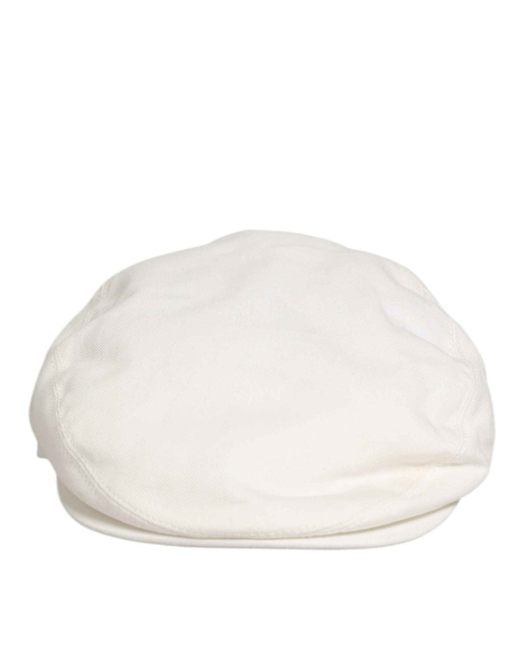Dolce & Gabbana White Cotton Newsboy Cloth Capello Men Cap Hat
