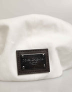 Dolce & Gabbana White Cotton Newsboy Cloth Capello Men Cap Hat
