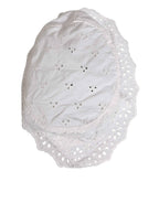 Dolce & Gabbana White Nylon Cut Out Bucket Logo Capello Hat