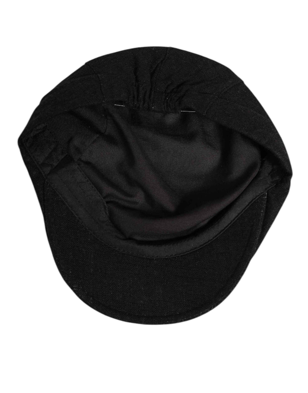 Dolce & Gabbana Black Cotton DG Logo Newsboy Cloth Capello Hat