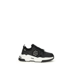 Philipp Plein Black Polyester Athletic Sneakers