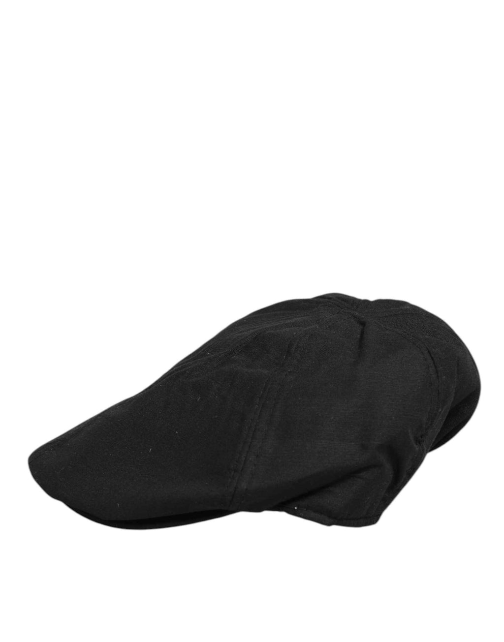 Dolce & Gabbana Black Cotton DG Logo Newsboy Cloth Capello Hat