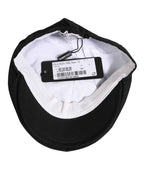 Dolce & Gabbana Black Cotton DG Logo Newsboy Cloth Capello Hat