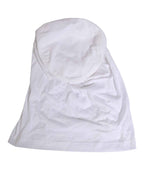 Dolce & Gabbana White Cotton DG Logo Plaque Baseball Balaclava Hat