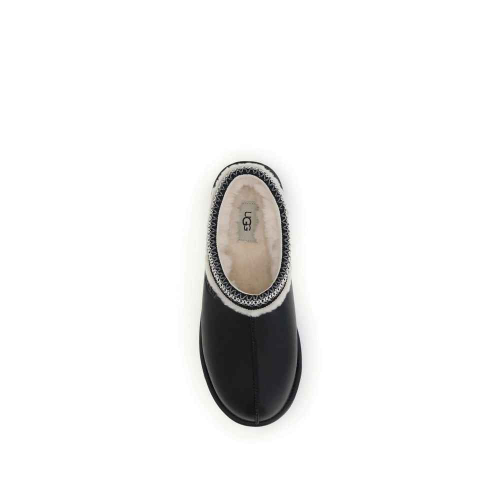 UGG Black Leather Mules