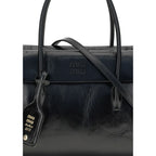 Miu Miu Black Calf Leather Bos Taurus Handbag