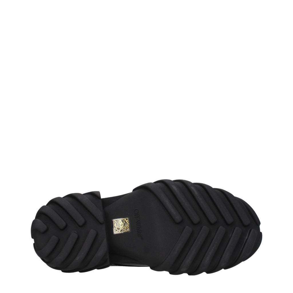 Off-White Black Leather Oxfords And Derbies