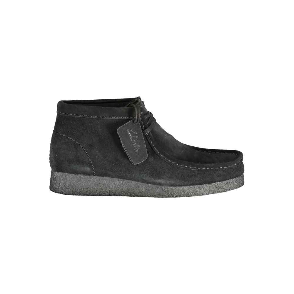 Clarks Black Leather Men Sneaker
