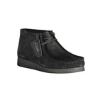 Clarks Black Leather Men Sneaker