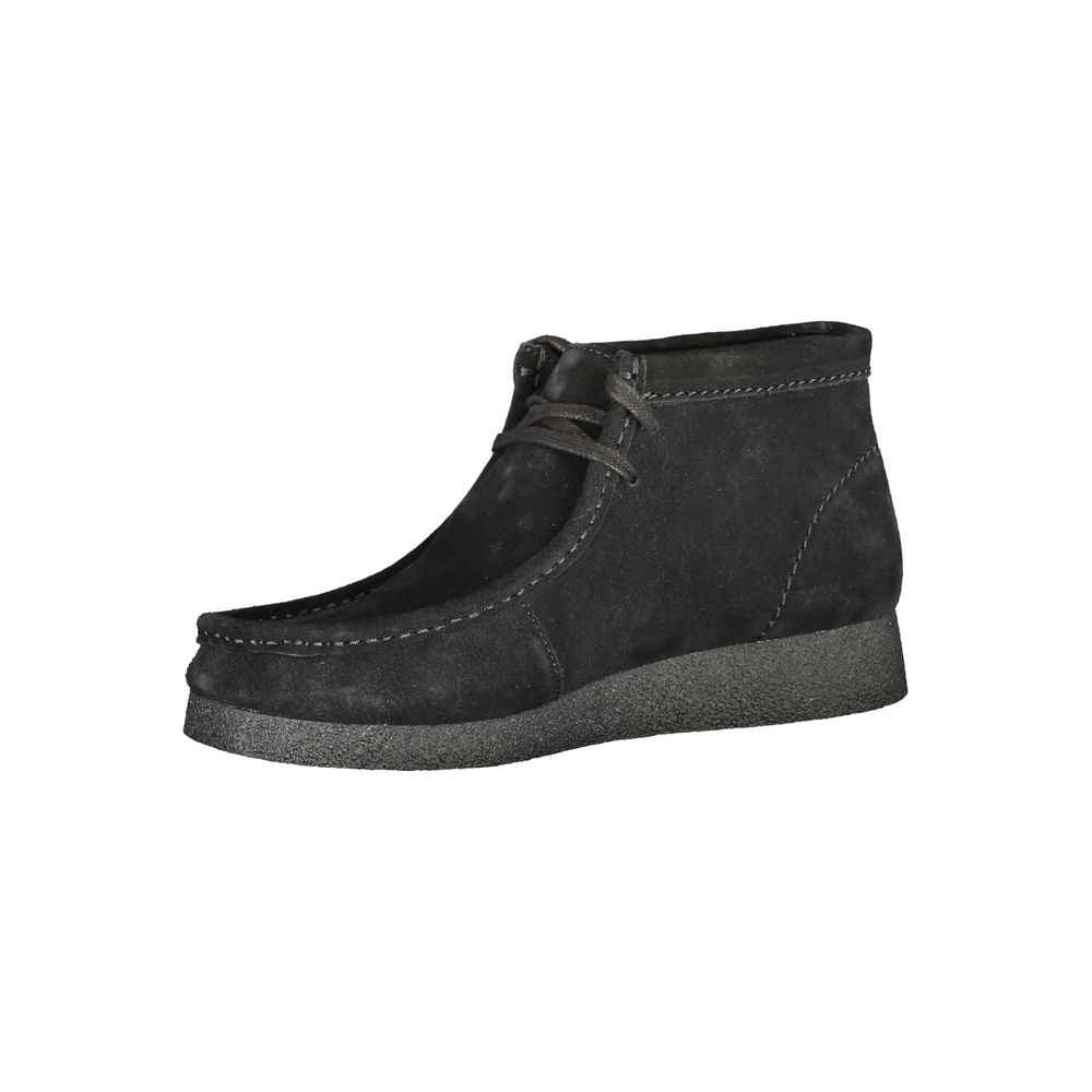Clarks Black Leather Men Sneaker
