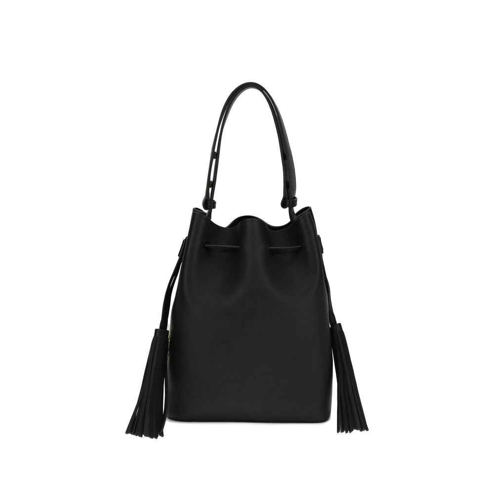 Valentino Garavani Black Leather Shoulder Bag