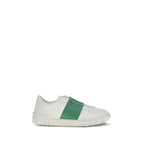 Valentino Garavani White Calf Leather Bos Taurus Low Top Sneakers