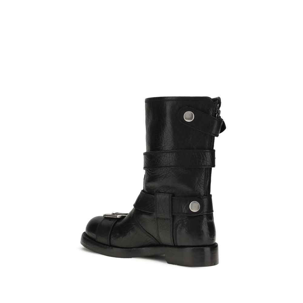 Dolce & Gabbana Buckled leather Boots