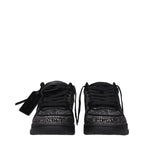 Off-White Black Leather Sneakers