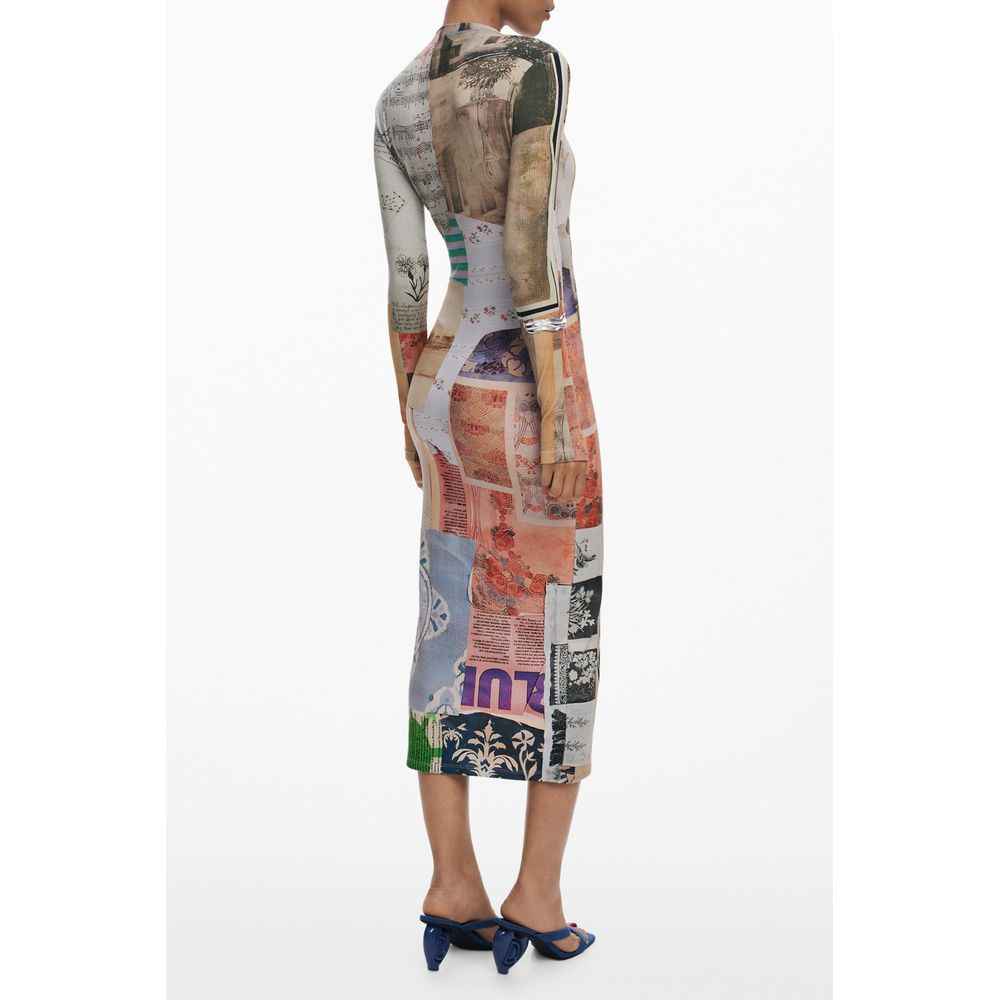 Desigual Beige Viscose Women Dress