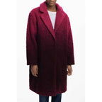 Desigual Pink Wool Women Coat