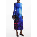 Desigual Blue Viscose Women Dress