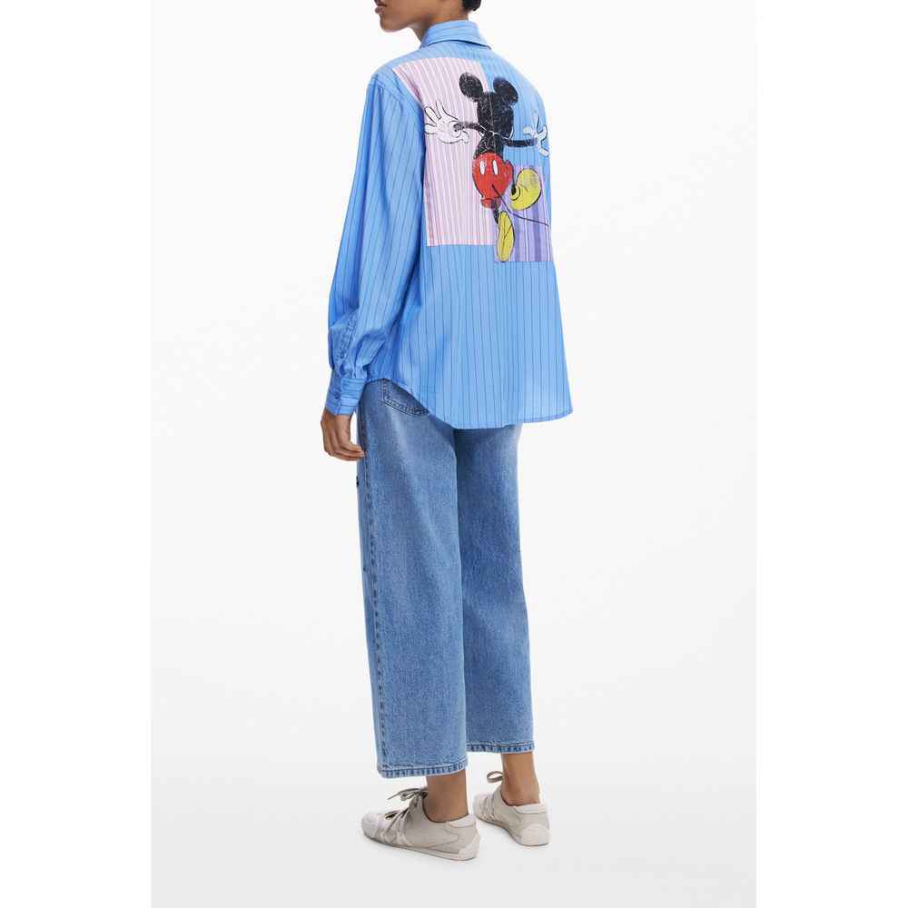 Desigual Blue Cotton Women Shirt
