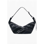 Desigual Nero Poliuretano Women Shoulder Bag