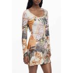 Desigual Beige Polyester Women Dress